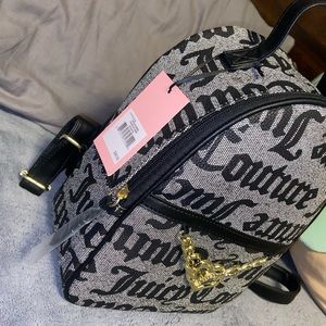 Juicy couture os black beige change of heart backpack